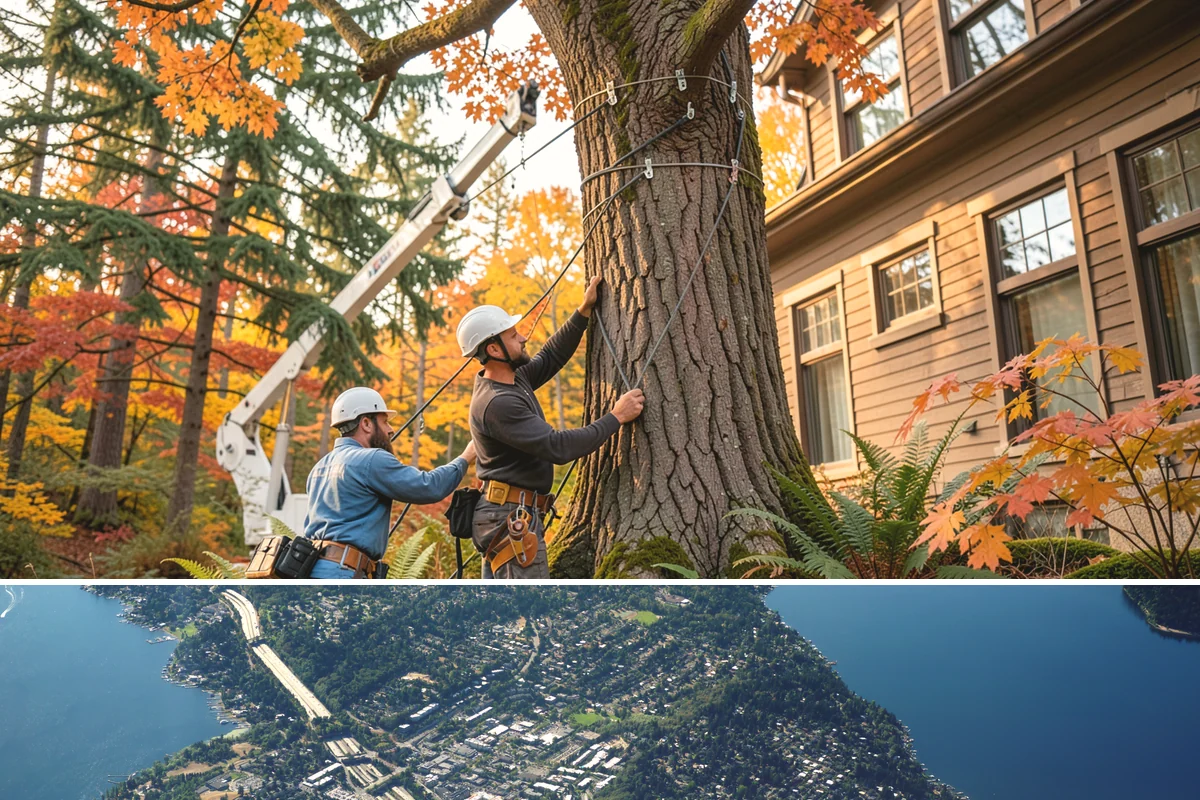 Tree risk assessment in Mercer Island, King County, WA - This assessment can be performed year-round in the Puget Sound climate but may require adjusted scheduling for frozen ground that...