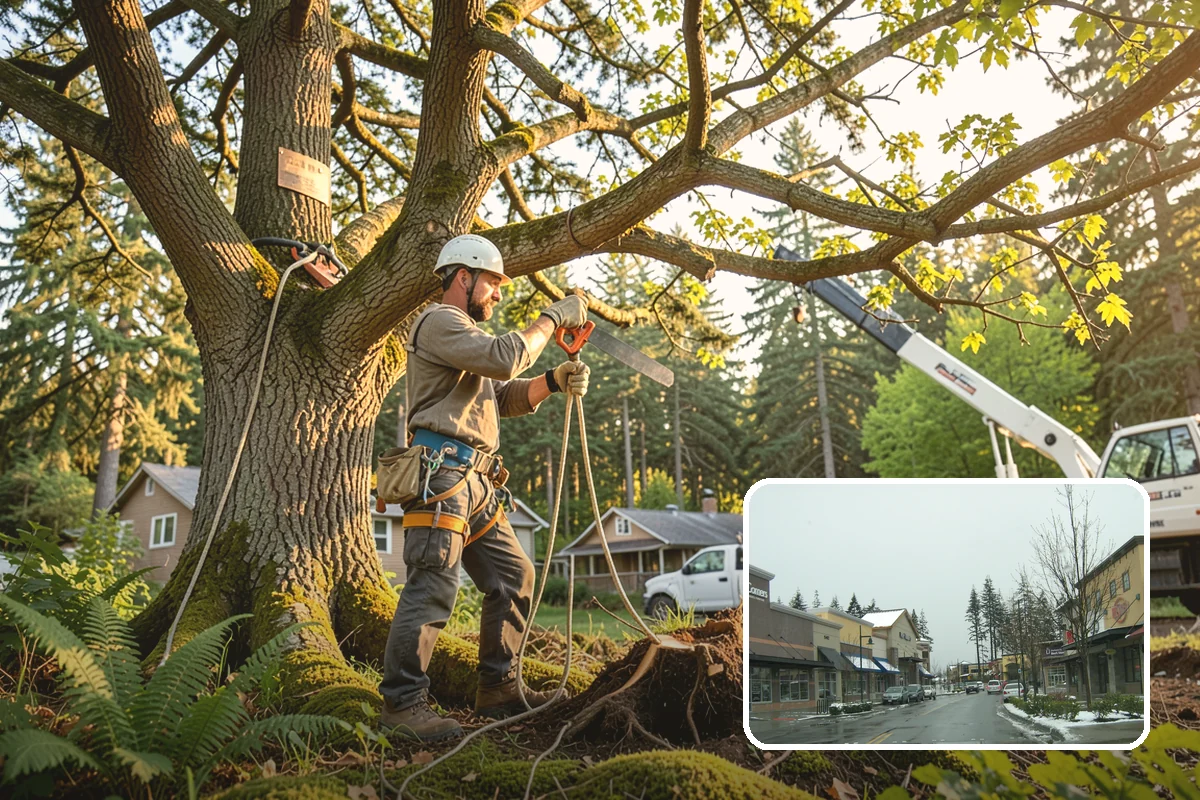 Tree risk assessment in Mill Creek, Snohomish County, WA - Supports long-term tree health and stability