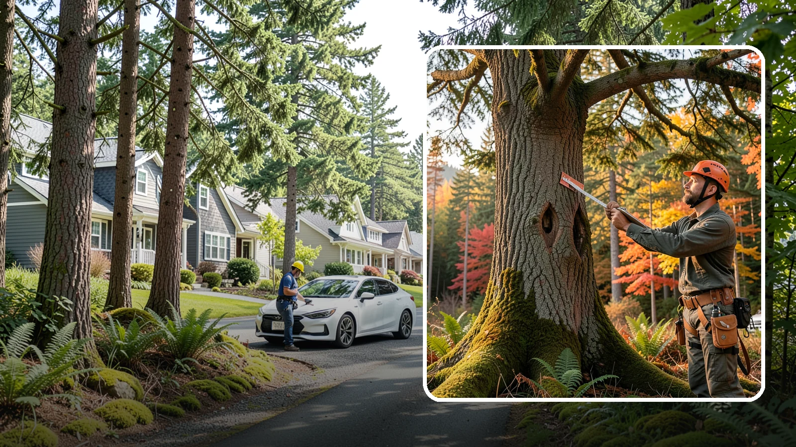 Tree risk assessment in Normandy Park, King County, WA - A structured assessment of the likelihood and consequences of tree failure.