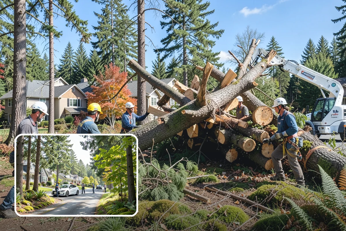Tree risk assessment in Normandy Park, King County, WA - Supports long-term tree health and stability