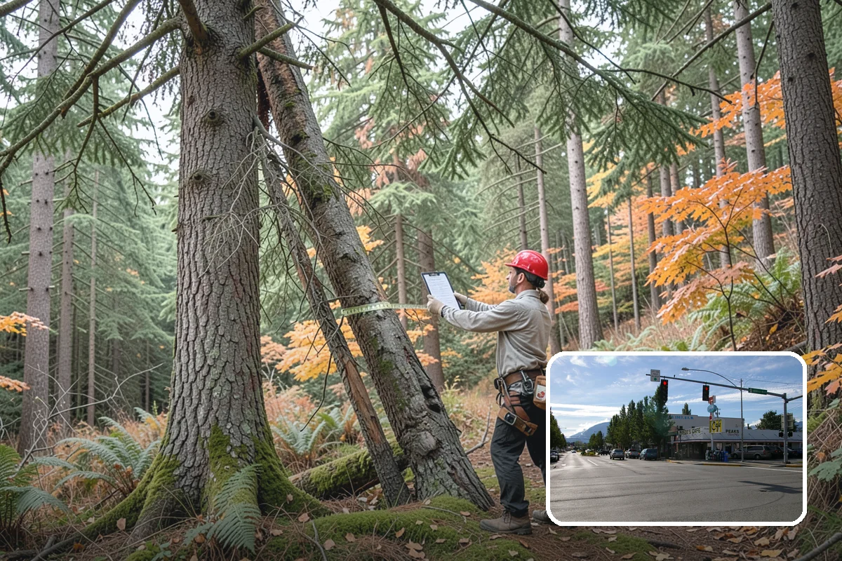 Tree risk assessment in North Bend, King County, WA - Supports long-term tree health and stability