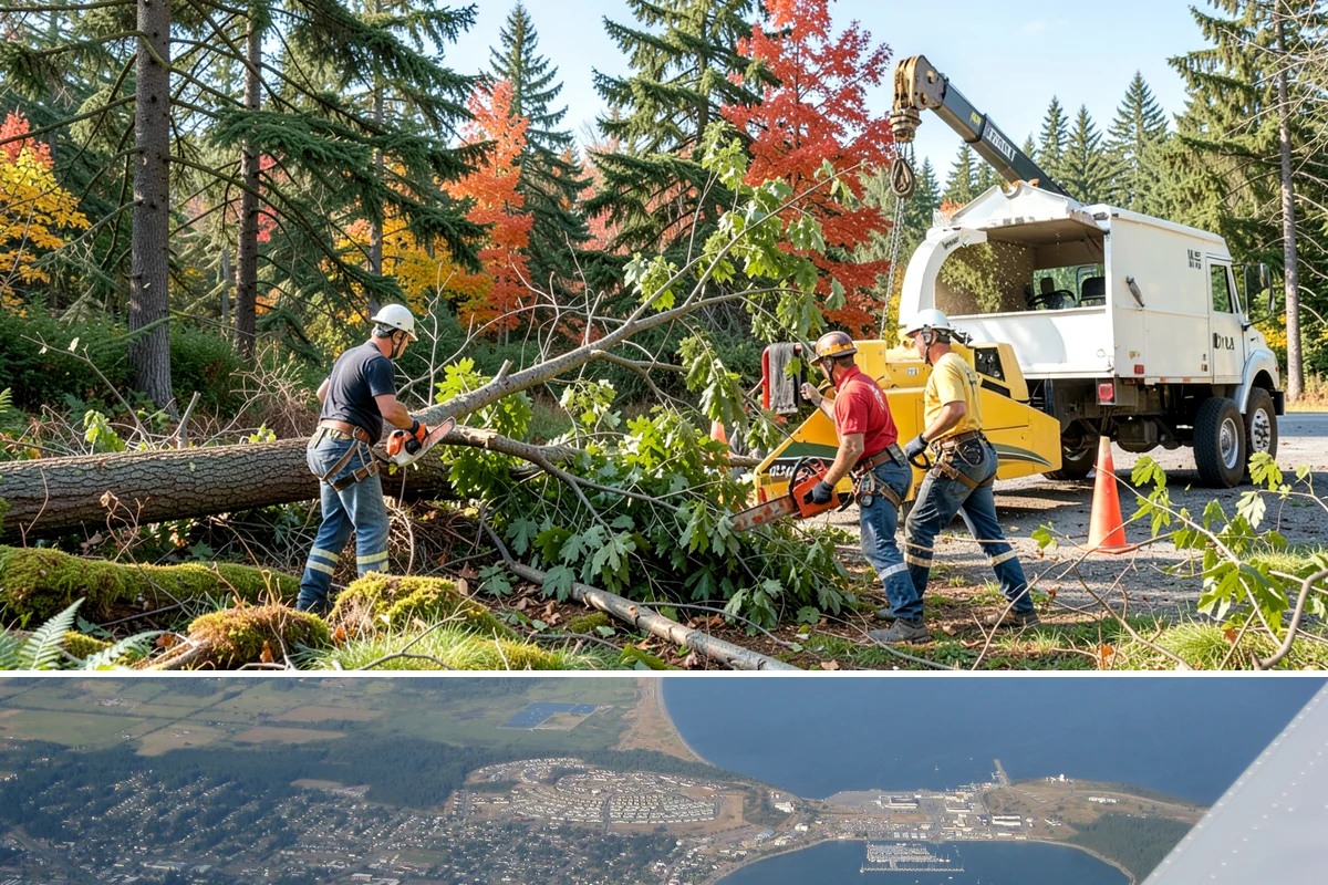 Tree risk assessment in Oak Harbor, Island County, WA - This assessment can be performed year-round in the Puget Sound climate but may require adjusted scheduling for frozen ground that...