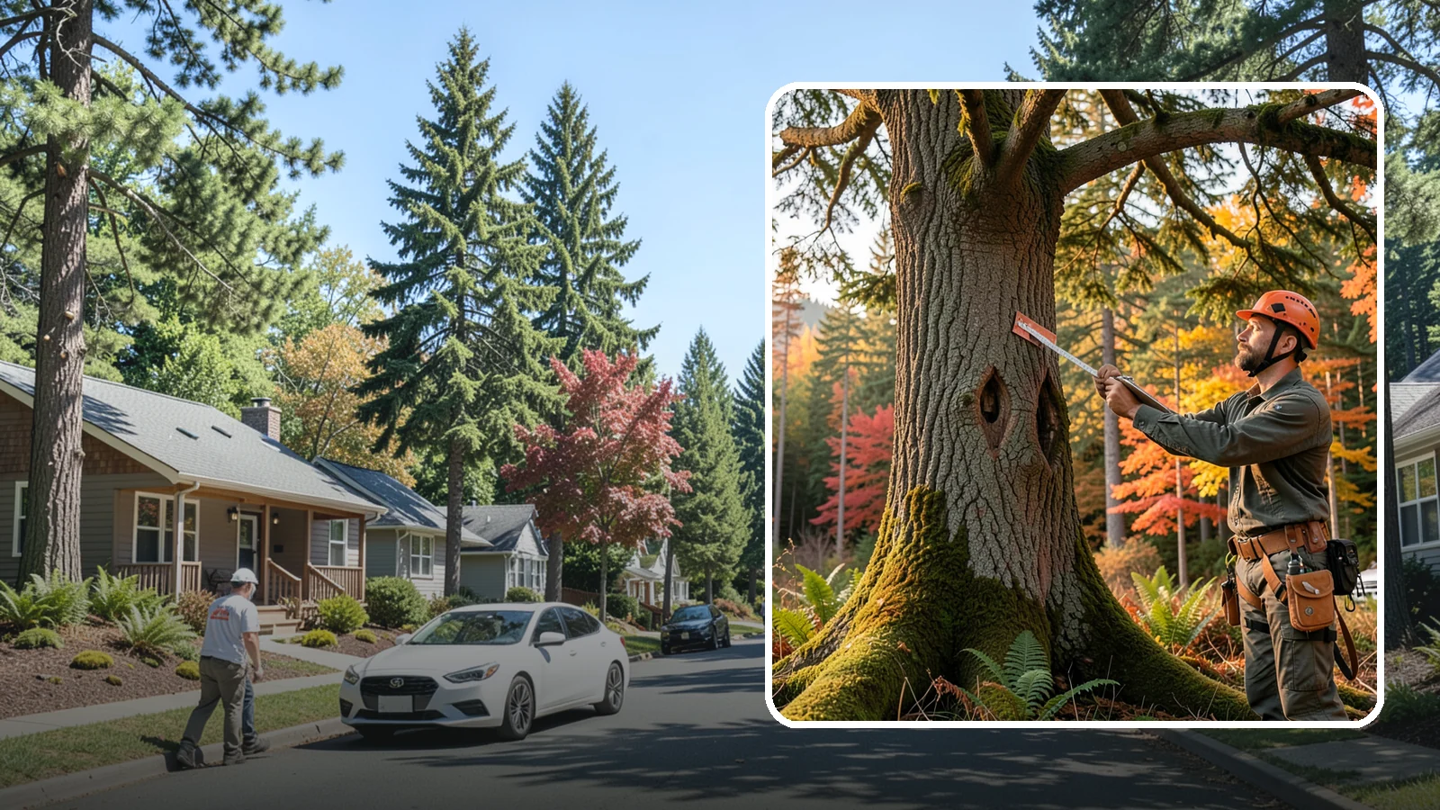 Tree risk assessment in Orting, Pierce County, WA - A structured assessment of the likelihood and consequences of tree failure.