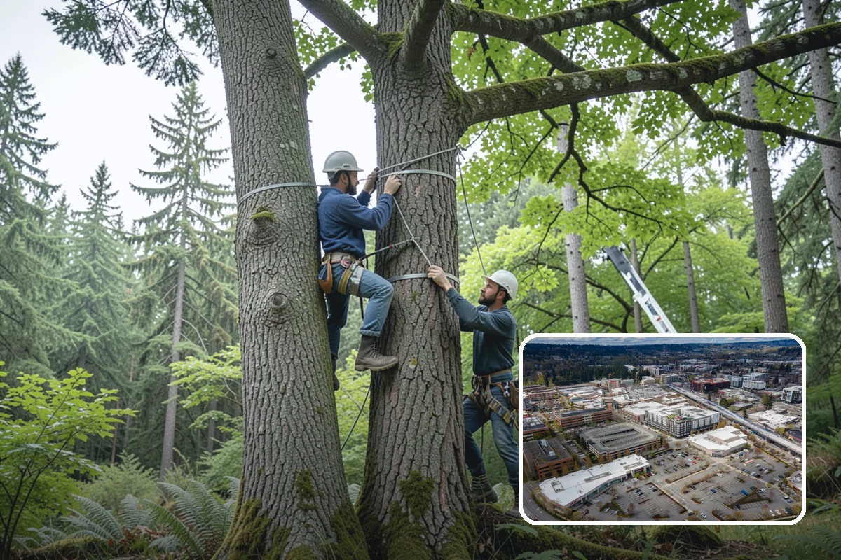 Tree risk assessment in Redmond, King County, WA - Supports long-term tree health and stability
