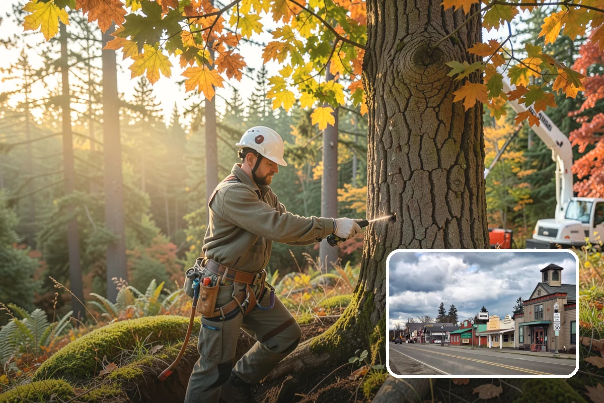 Tree risk assessment in Roy, Pierce County, WA - Supports long-term tree health and stability