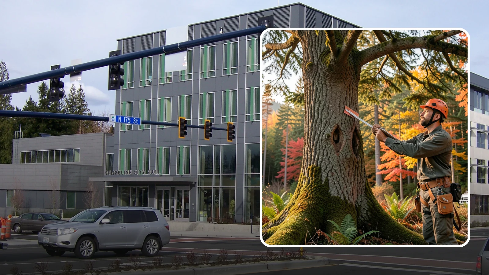 Tree risk assessment in Shoreline, King County, WA - A structured assessment of the likelihood and consequences of tree failure.