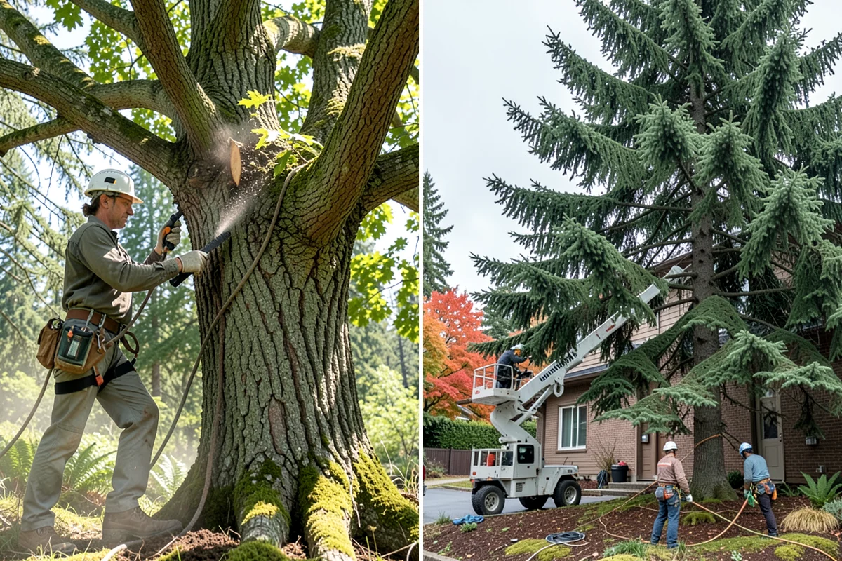 Tree risk assessment in Shoreline, King County, WA - Inspect the tree and its site