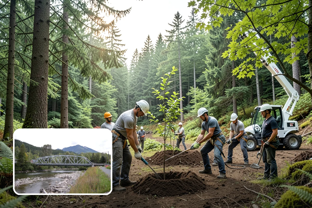 Tree risk assessment in Skykomish, King County, WA - Supports long-term tree health and stability
