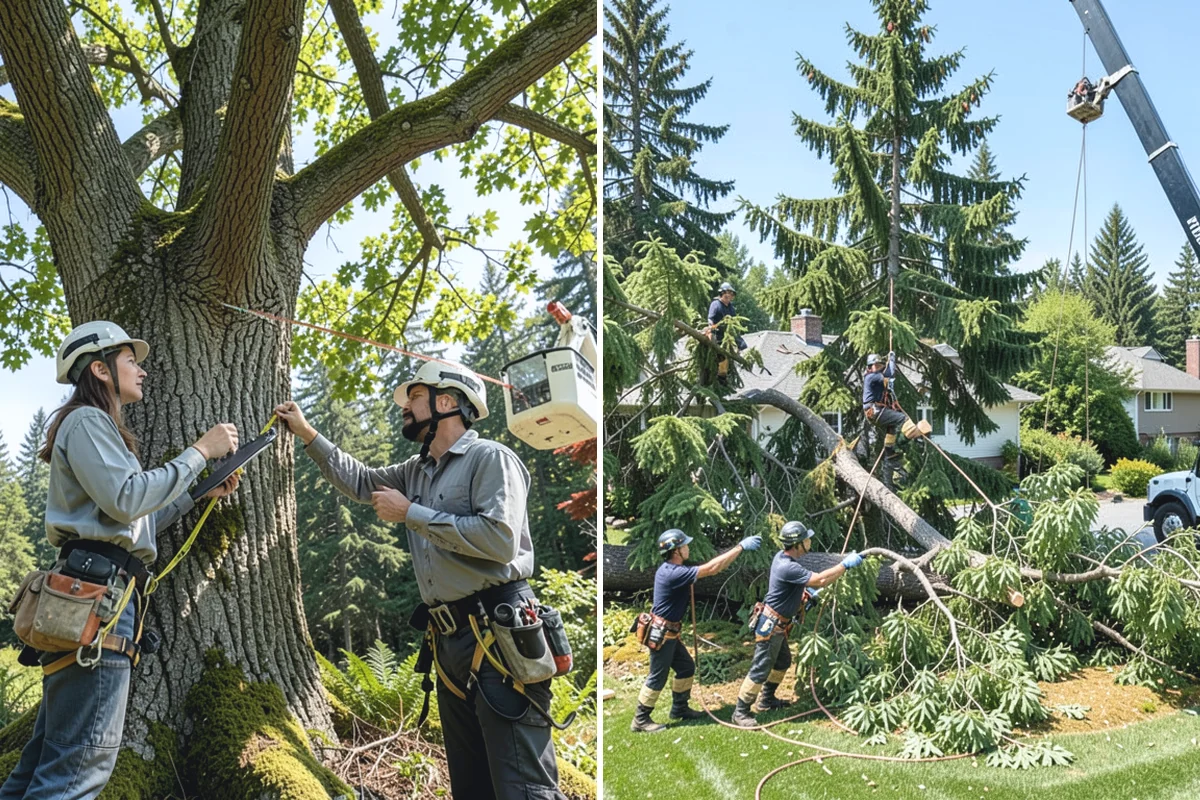 Tree risk assessment in South Prairie, Pierce County, WA - Inspect the tree and its site