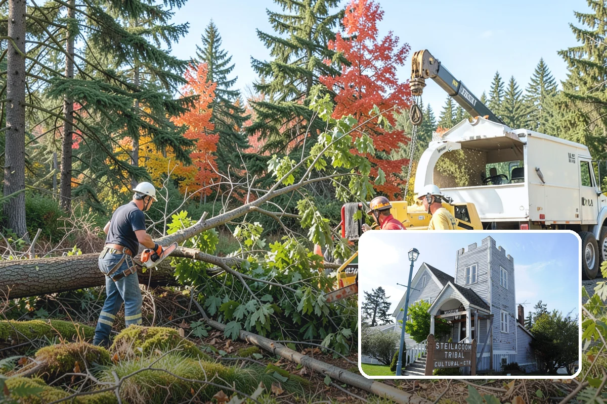 Tree risk assessment in Steilacoom, Pierce County, WA - Supports long-term tree health and stability