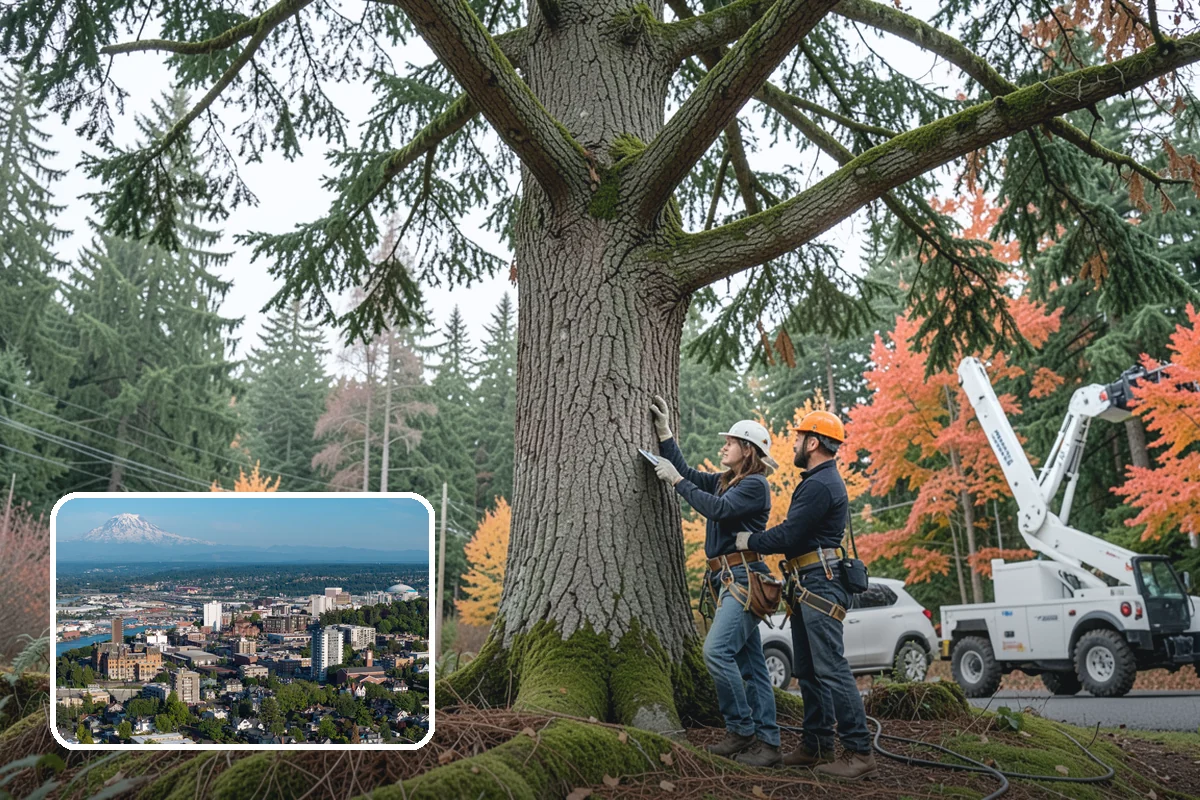 Tree risk assessment in Tacoma, Pierce County, WA - Supports long-term tree health and stability