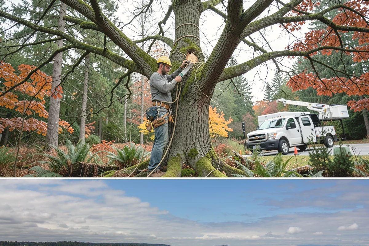 Tree risk assessment in University Place, Pierce County, WA - This assessment can be performed year-round in the Puget Sound climate but may require adjusted scheduling for frozen ground that...