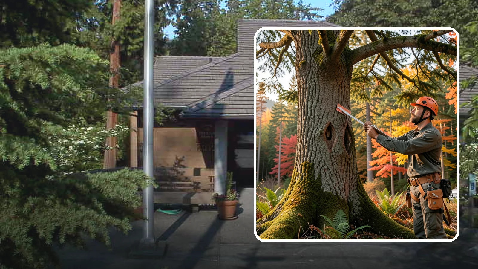 Tree risk assessment in Yarrow Point, King County, WA - A structured assessment of the likelihood and consequences of tree failure.