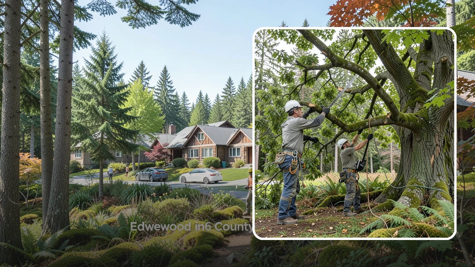 Tree Trimming in Edgewood, Pierce County, WA - The selective trimming of branches to maintain a tree's size, shape, and clearance.