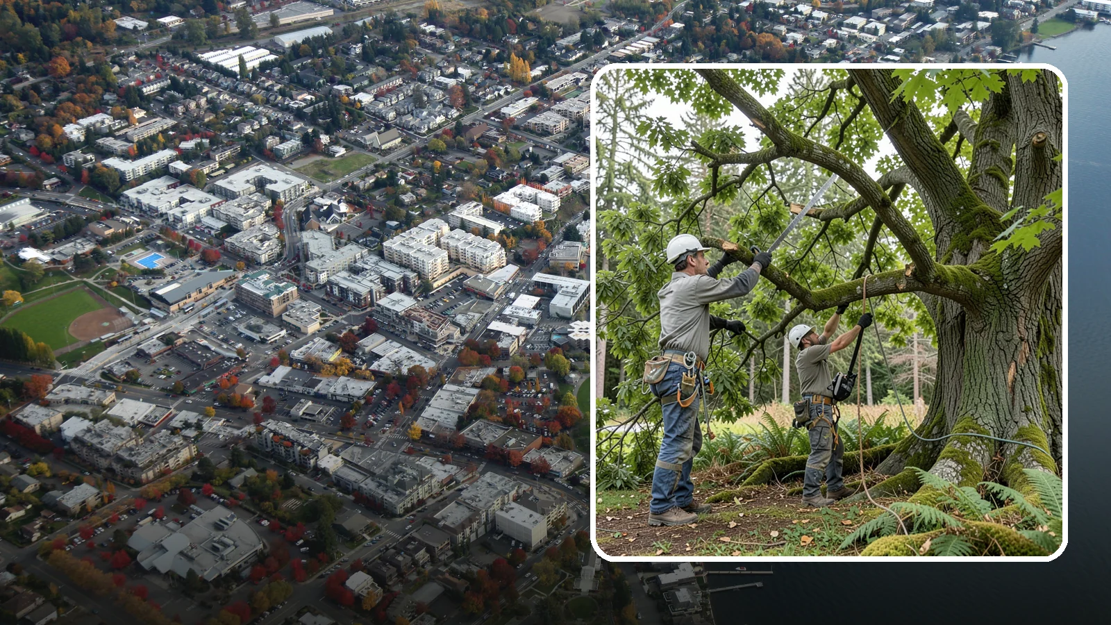 Tree Trimming in Kirkland, King County, WA - The selective trimming of branches to maintain a tree's size, shape, and clearance.