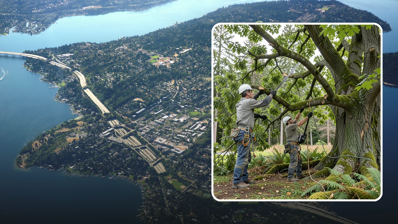 Tree Trimming in Mercer Island, King County, WA - The selective trimming of branches to maintain a tree's size, shape, and clearance.