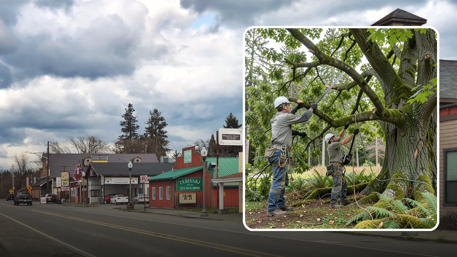 Tree Trimming in Roy, Pierce County, WA - The selective trimming of branches to maintain a tree's size, shape, and clearance.