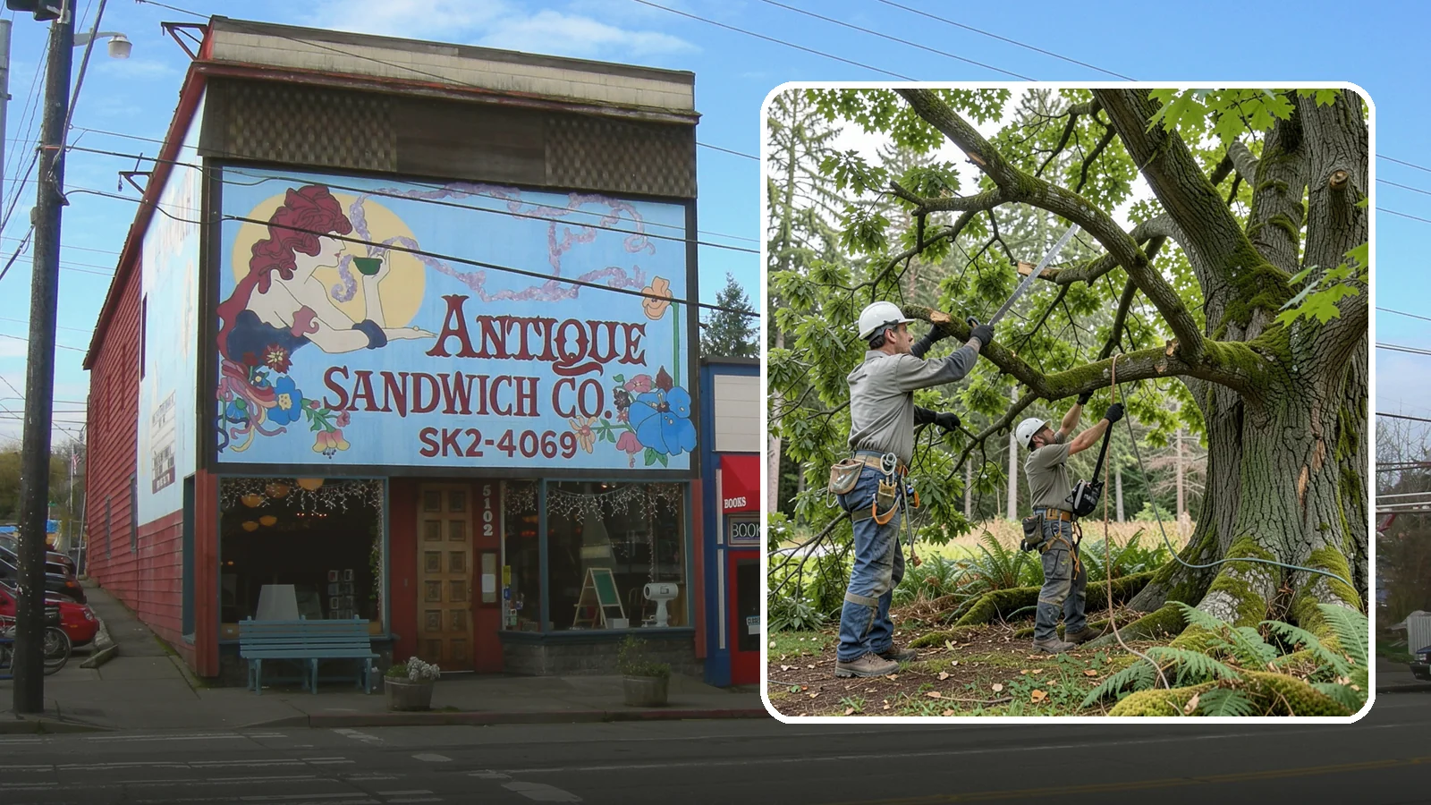 Tree Trimming in Ruston, Pierce County, WA - The selective trimming of branches to maintain a tree's size, shape, and clearance.