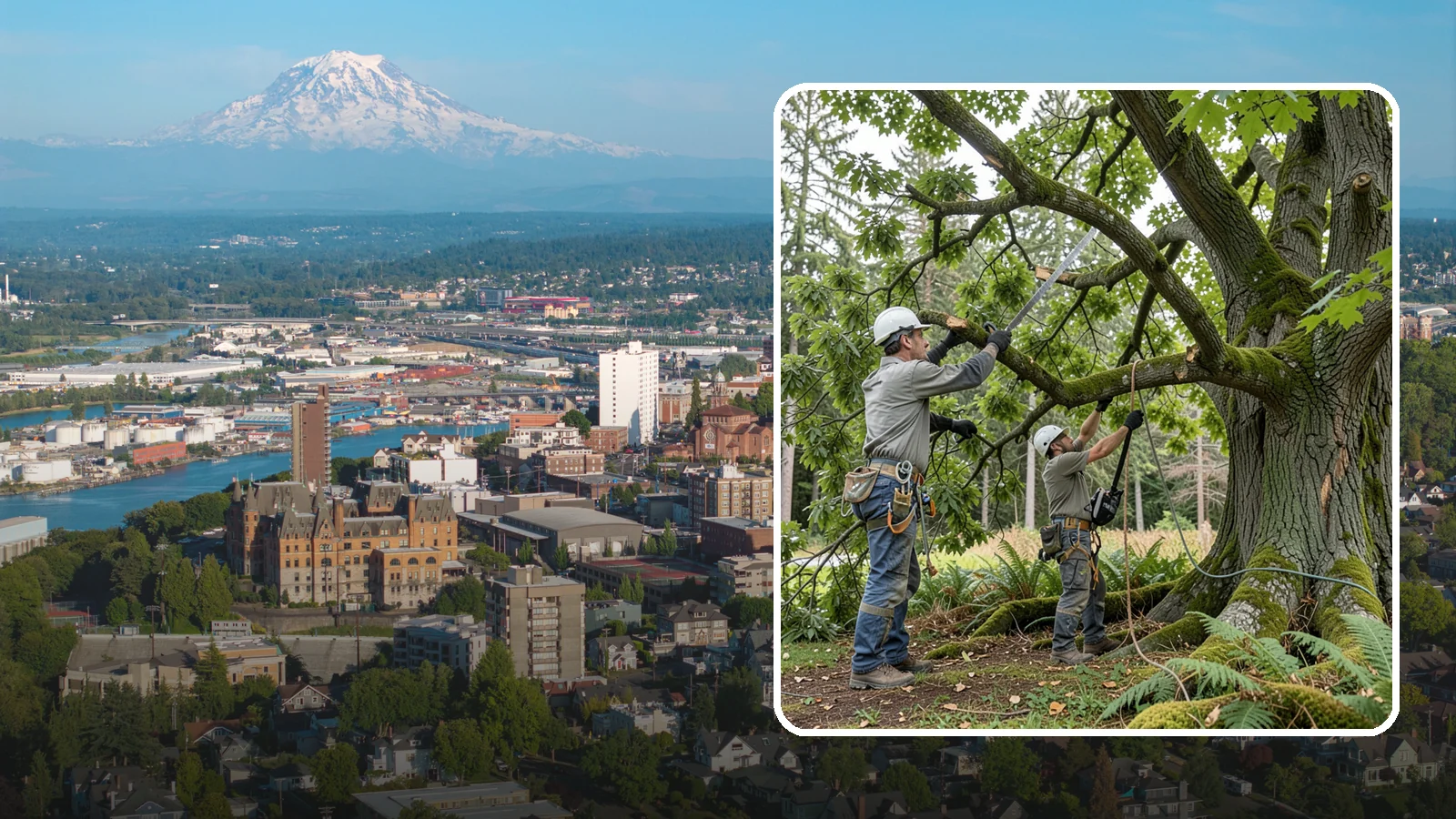 Tree Trimming in Tacoma, Pierce County, WA - The selective trimming of branches to maintain a tree's size, shape, and clearance.