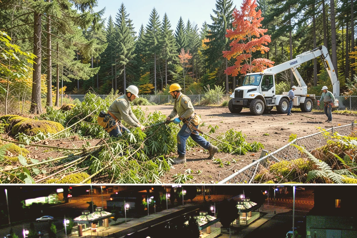 Underbrush clearing in Auburn, King County, WA - This work can generally be performed year-round in the Puget Sound region but may require special equipment or timing...