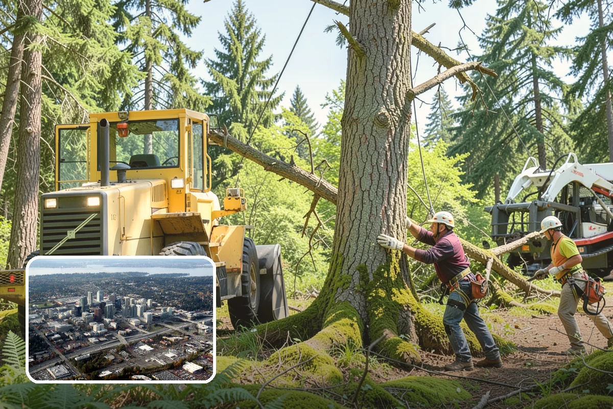 Underbrush clearing in Bellevue, King County, WA - Improves access and usability of a site