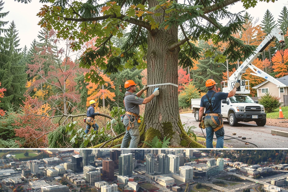 Underbrush clearing in Bellevue, King County, WA - This work can generally be performed year-round in the Puget Sound region but may require special equipment or timing...