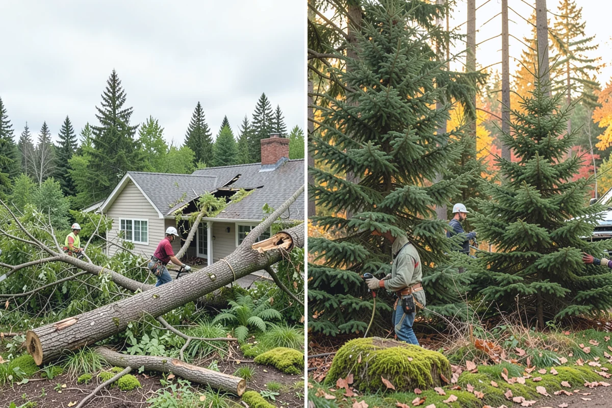 Underbrush clearing in Bonney Lake, Pierce County, WA - Assess the site and mark features to protect