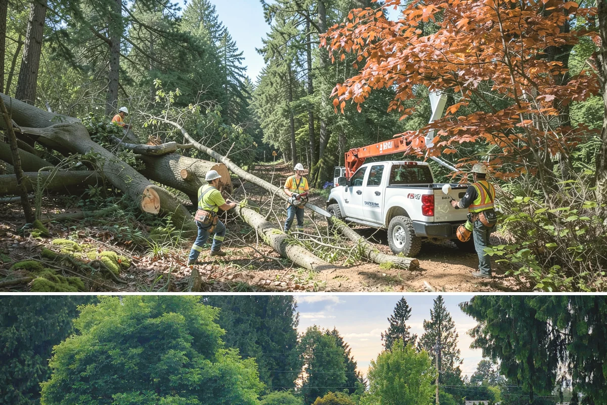 Underbrush clearing in Bonney Lake, Pierce County, WA - This work can generally be performed year-round in the Puget Sound region but may require special equipment or timing...