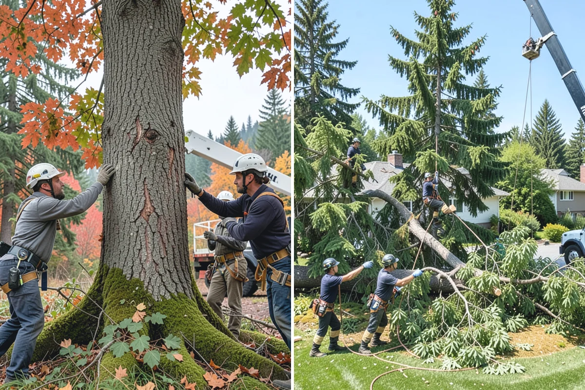 Underbrush clearing in Buckley, Pierce County, WA - Assess the site and mark features to protect