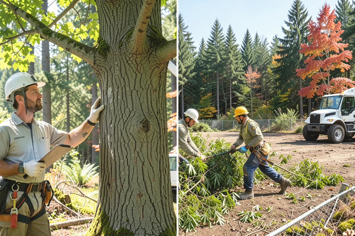 Underbrush clearing in Burien, King County, WA - Assess the site and mark features to protect