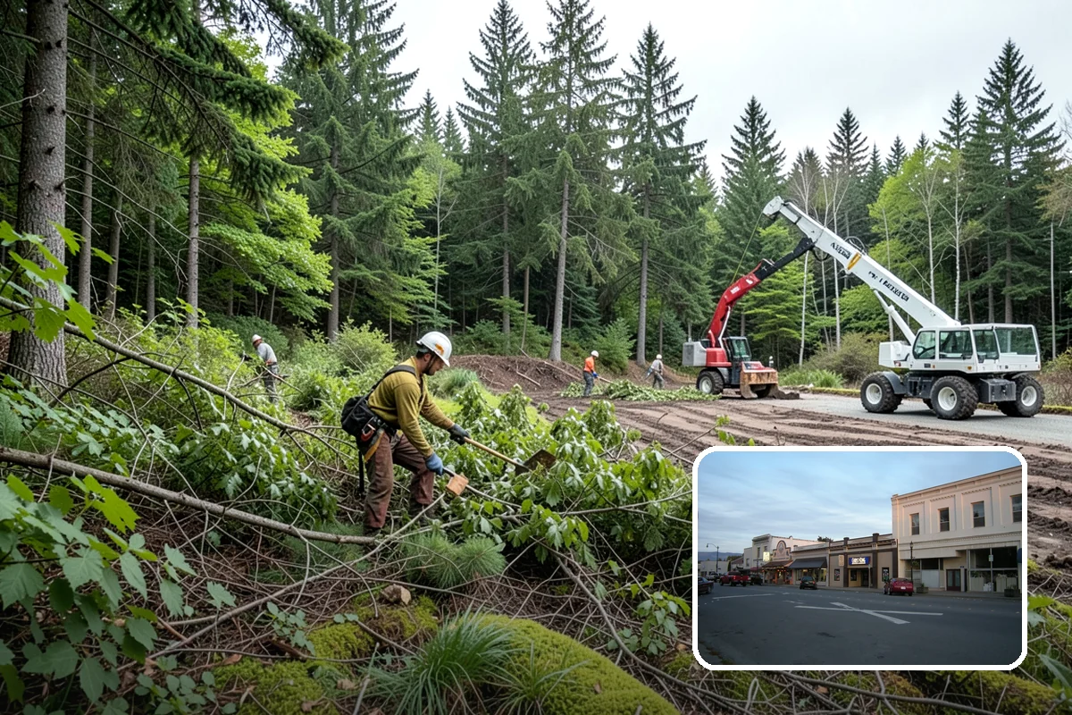 Underbrush clearing in Burlington, Skagit County, WA - Improves access and usability of a site