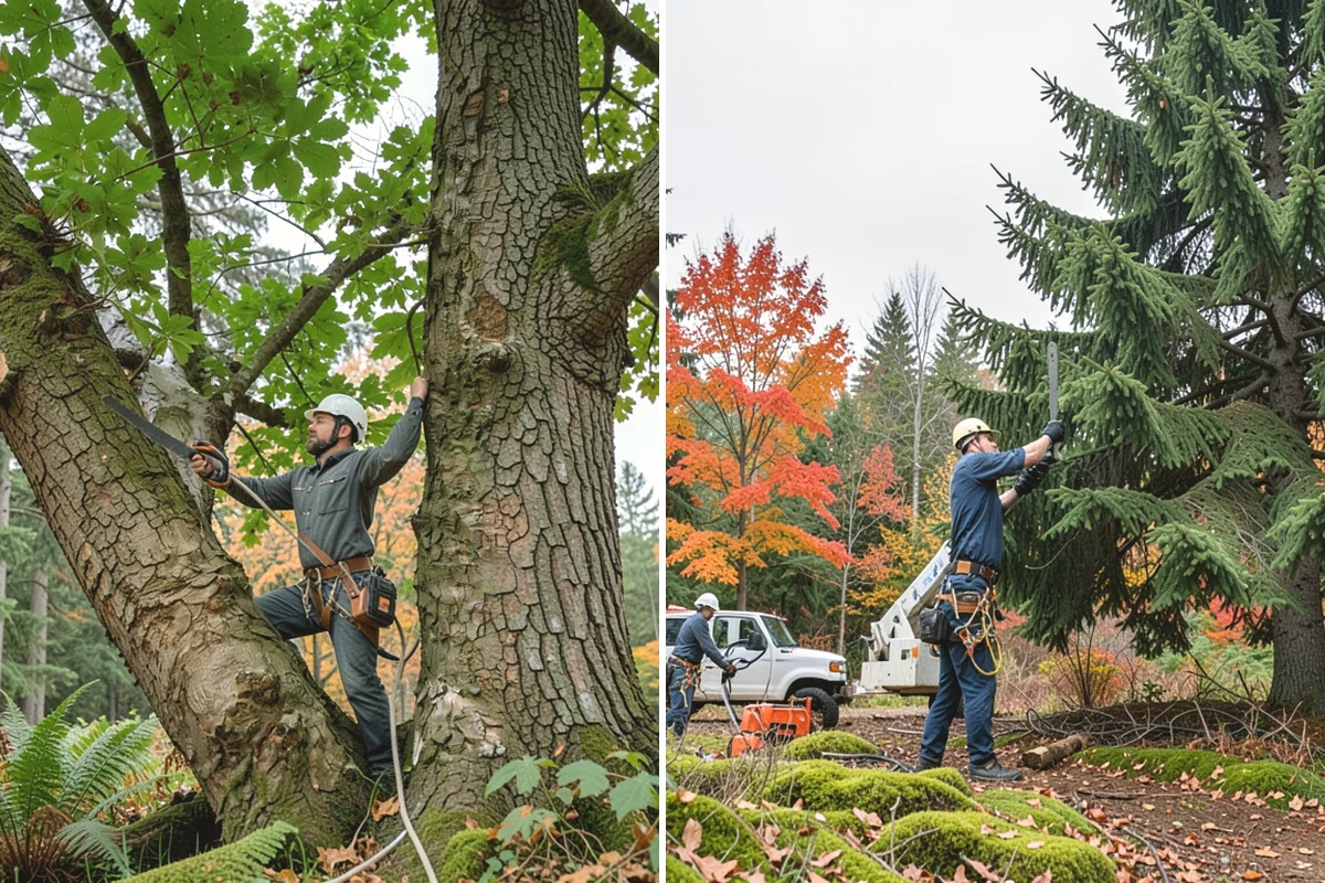 Underbrush clearing in Burlington, Skagit County, WA - Assess the site and mark features to protect