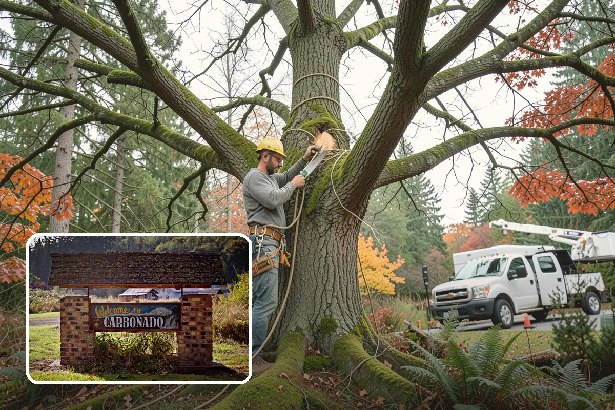 Underbrush clearing in Carbonado, Pierce County, WA - Improves access and usability of a site
