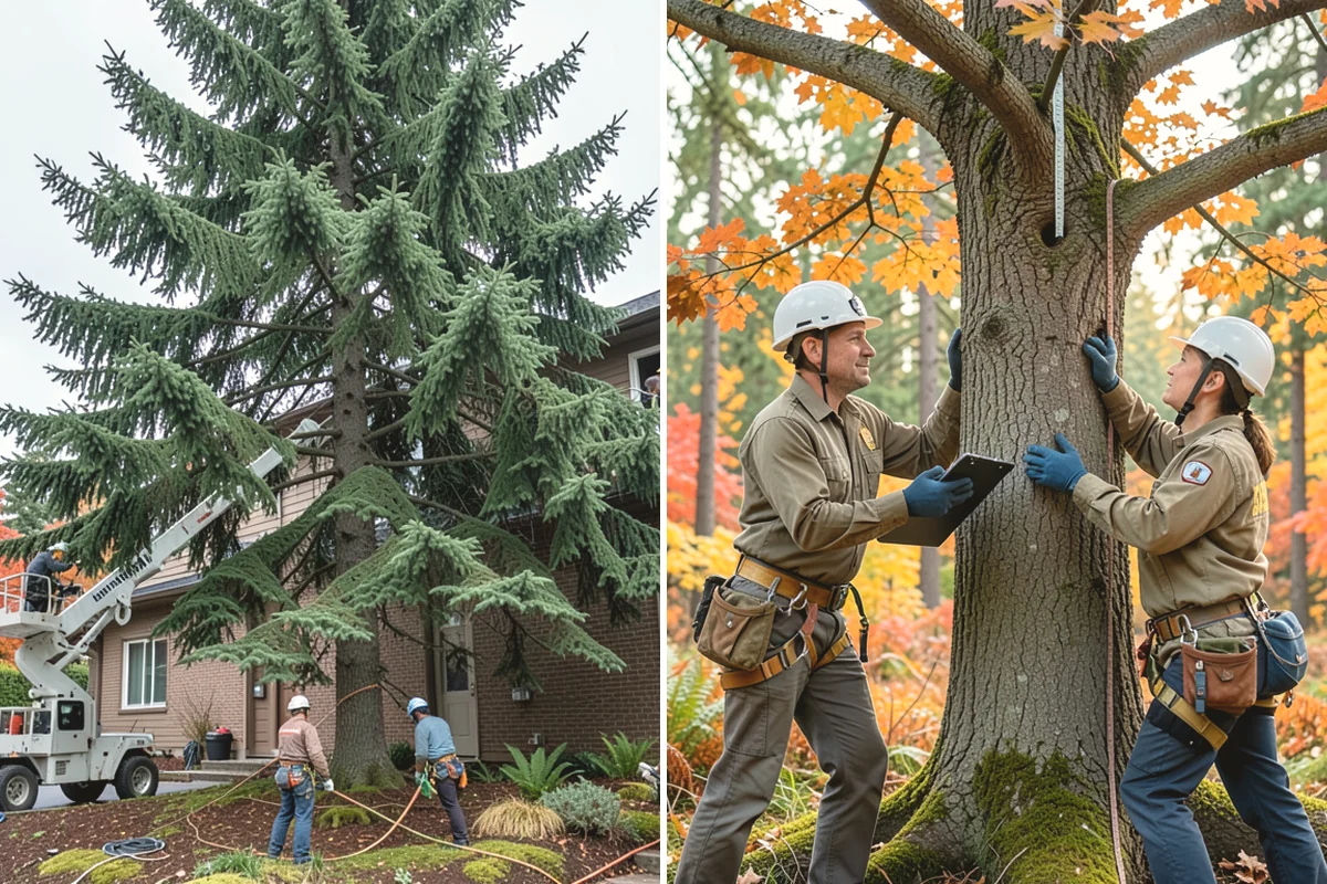 Underbrush clearing in Covington, King County, WA - Assess the site and mark features to protect