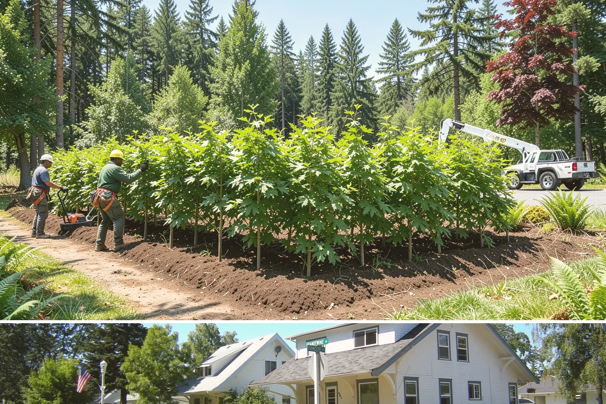 Underbrush clearing in DuPont, Pierce County, WA - This work can generally be performed year-round in the Puget Sound region but may require special equipment or timing...
