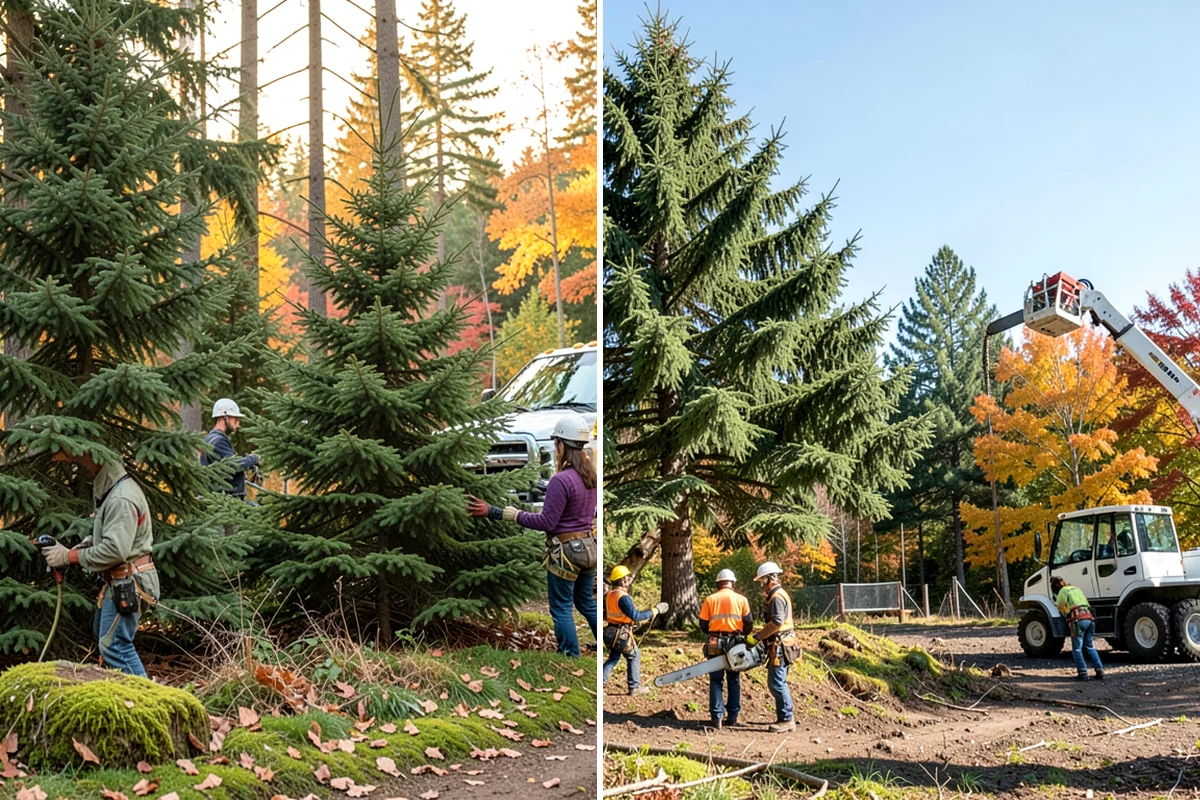 Underbrush clearing in Enumclaw, King County, WA - Assess the site and mark features to protect