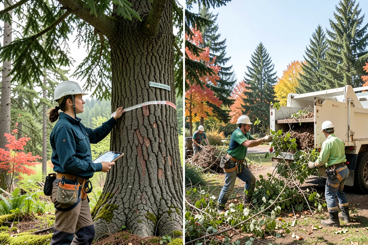 Underbrush clearing in Everett, Snohomish County, WA - Assess the site and mark features to protect