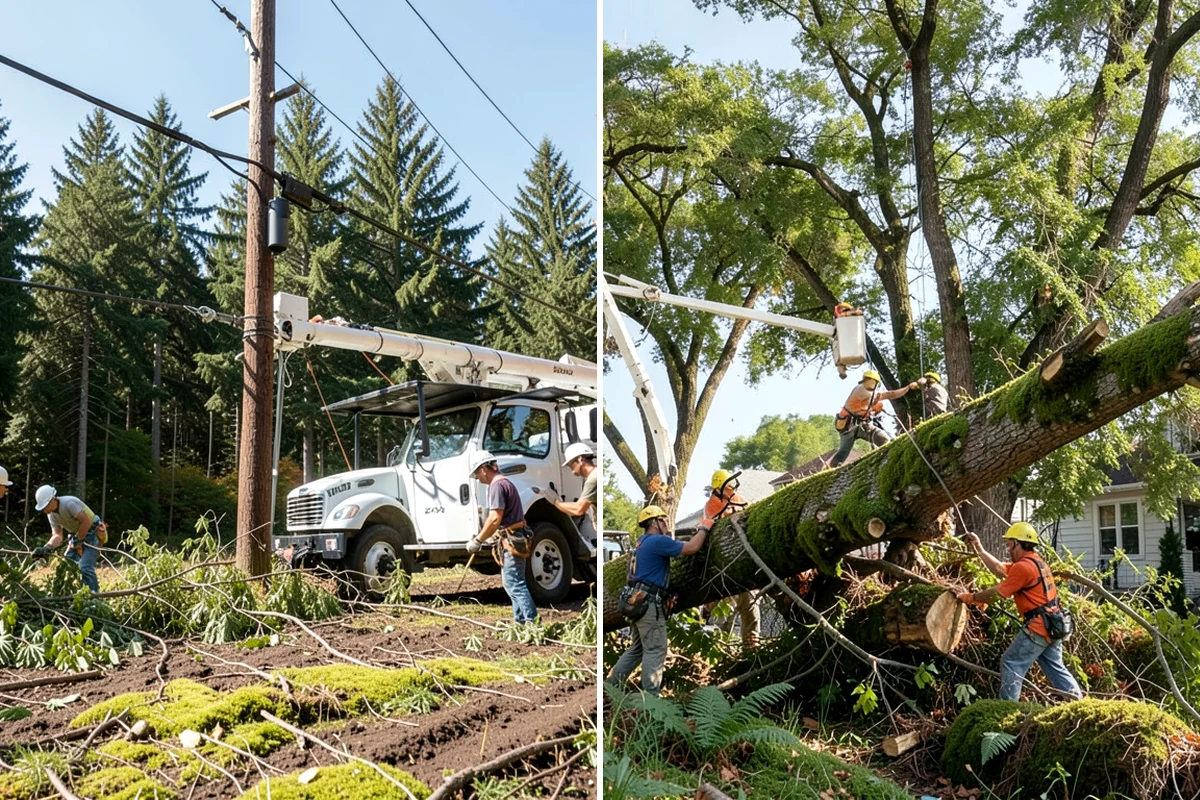 Underbrush clearing in Federal Way, King County, WA - Assess the site and mark features to protect