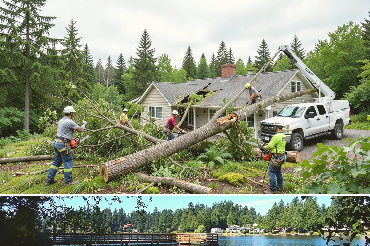 Underbrush clearing in Federal Way, King County, WA - This work can generally be performed year-round in the Puget Sound region but may require special equipment or timing...