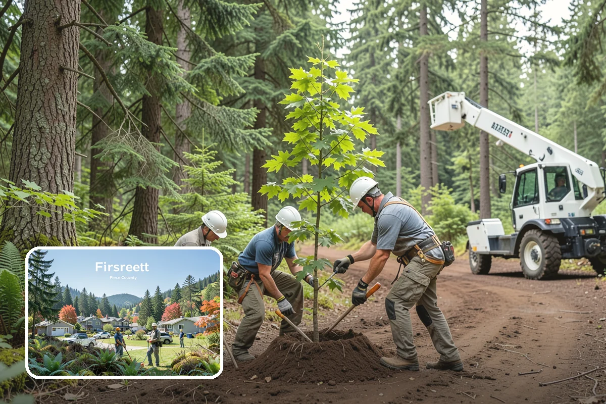 Underbrush clearing in Fircrest, Pierce County, WA - Improves access and usability of a site