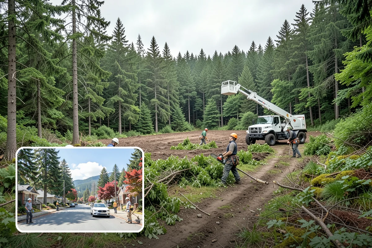 Underbrush clearing in Hunts Point, King County, WA - Improves access and usability of a site