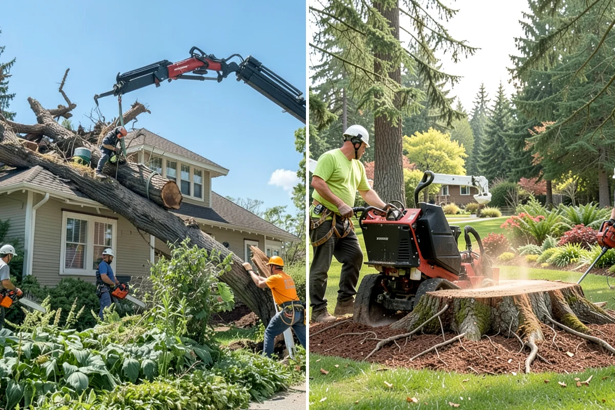 Underbrush clearing in Lake Forest Park, King County, WA - Assess the site and mark features to protect