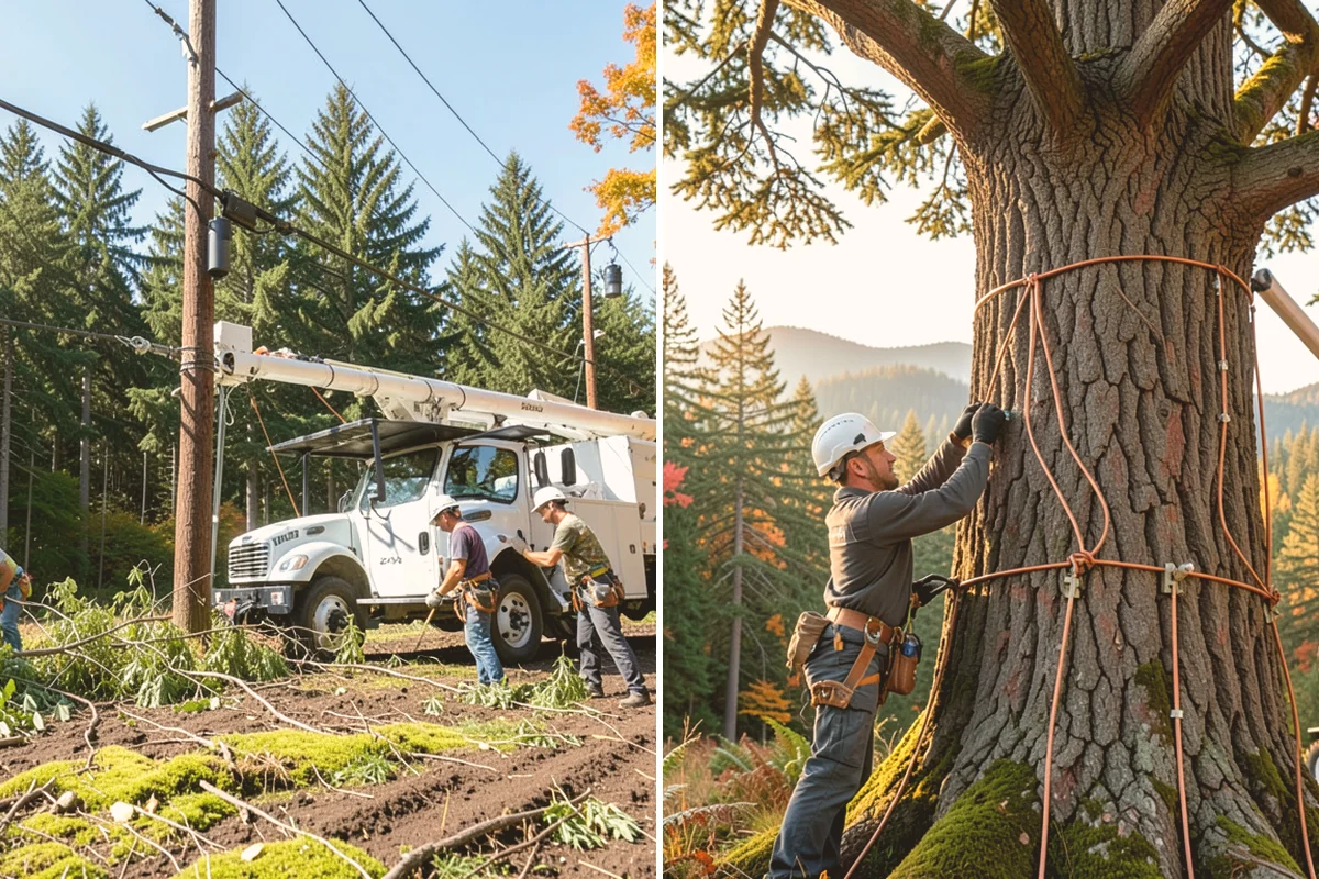 Underbrush clearing in Langley, Island County, WA - Assess the site and mark features to protect