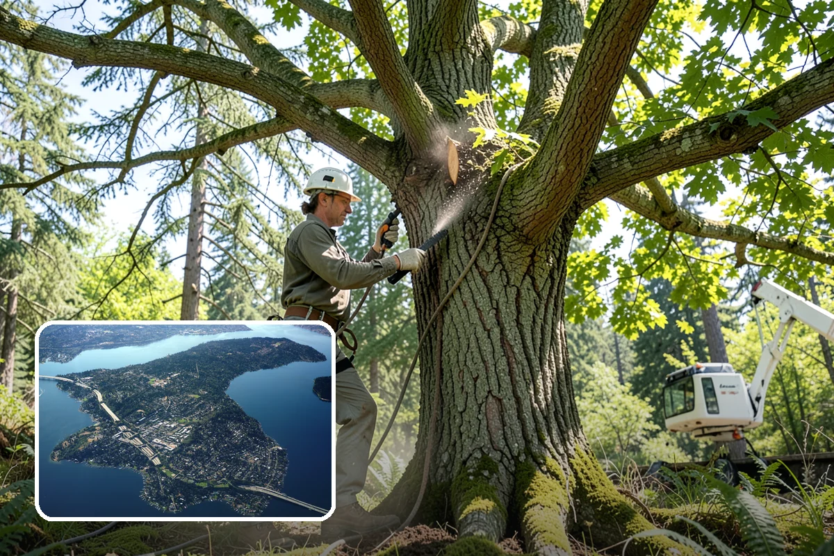 Underbrush clearing in Mercer Island, King County, WA - Improves access and usability of a site