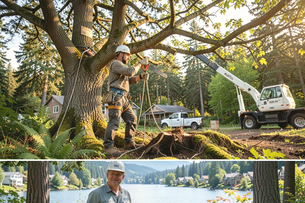 Underbrush clearing in Milton, King County, WA - This work can generally be performed year-round in the Puget Sound region but may require special equipment or timing...