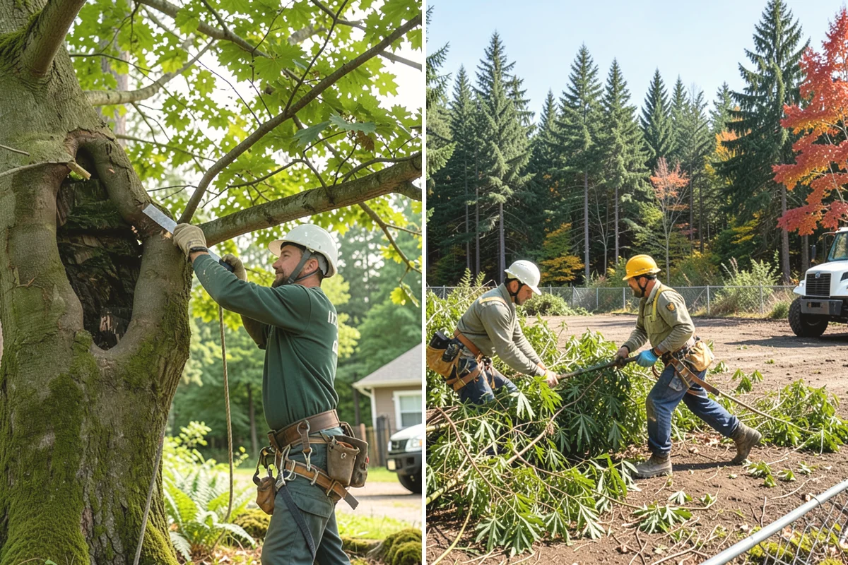 Underbrush clearing in Mountlake Terrace, Snohomish County, WA - Assess the site and mark features to protect