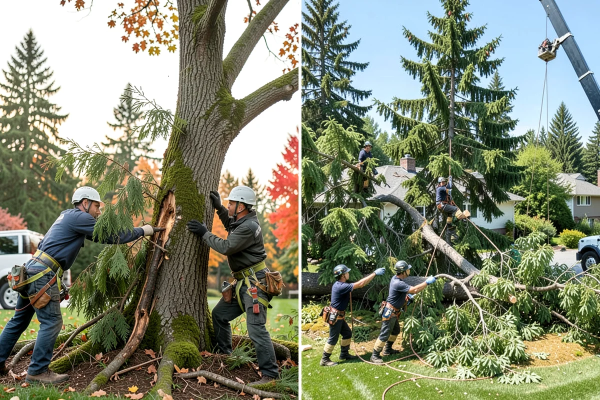 Underbrush clearing in Puyallup, Pierce County, WA - Assess the site and mark features to protect