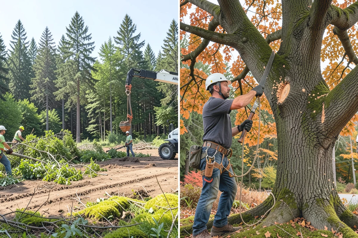 Underbrush clearing in Roy, Pierce County, WA - Assess the site and mark features to protect