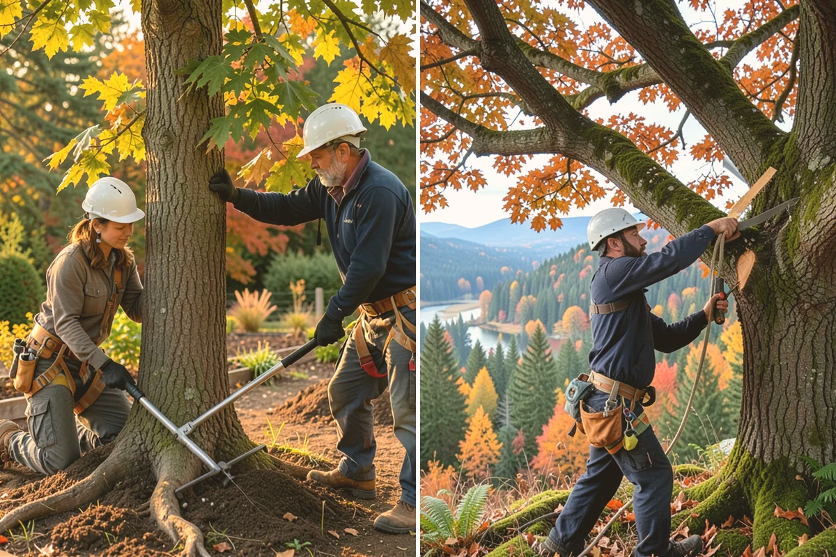 Underbrush clearing in Sammamish, King County, WA - Assess the site and mark features to protect