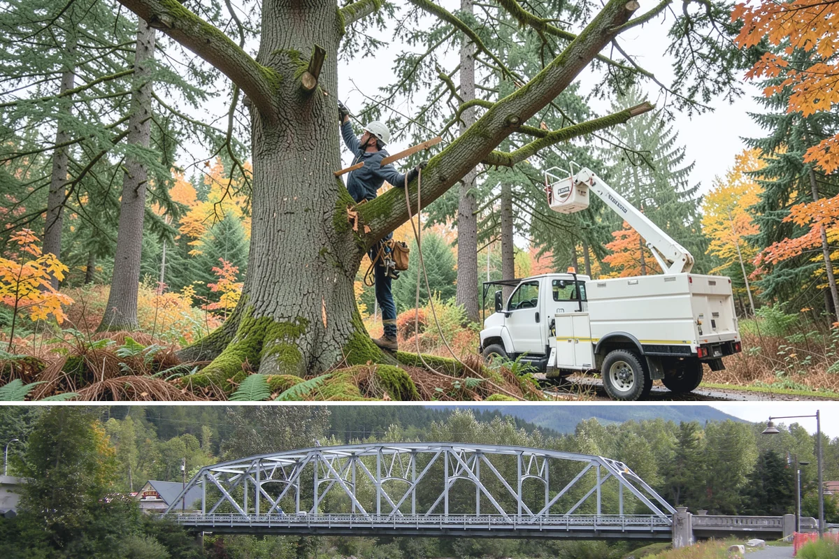 Underbrush clearing in Skykomish, King County, WA - This work can generally be performed year-round in the Puget Sound region but may require special equipment or timing...